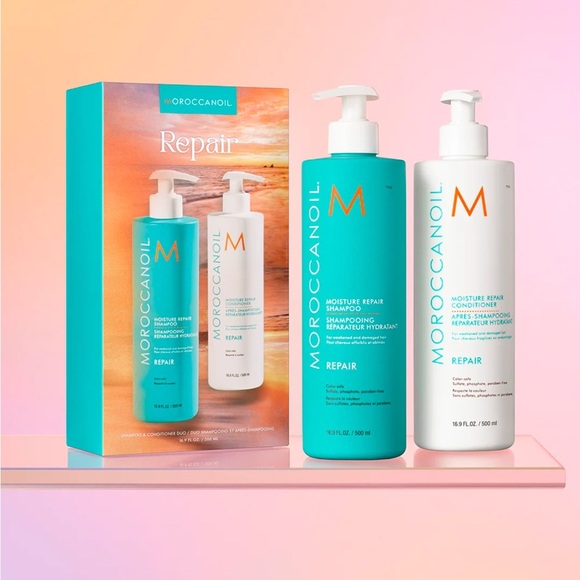 Moroccanoil REPAIR Shampoo & Conditioner Half-Liter Set - Picture 3 of 4